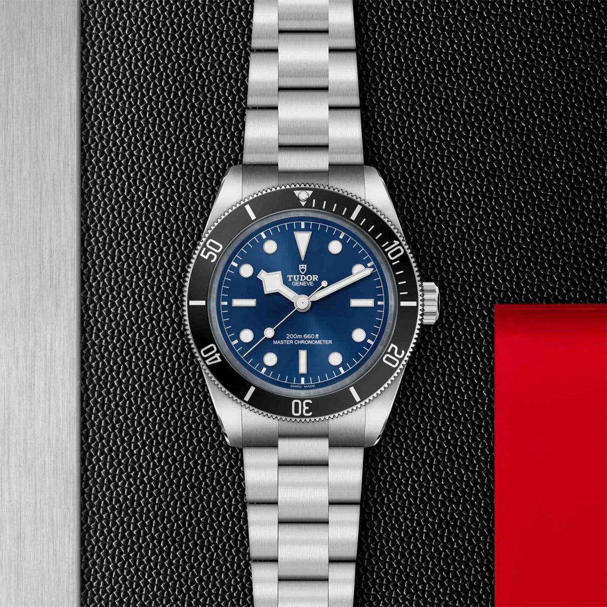Tudor Black Bay 54 Blue Dial Silver Steel Strap Watch for Men - M7943A1A0NU-0001
