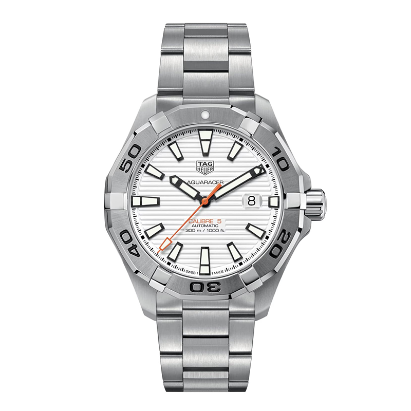 Shop Authentic Tag Heuer Aquaracer White Dial Watch for Men - WAY2013.BA0927 - Luxxuri