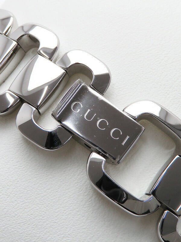 Gucci G Diamonds Black Dial Silver Steel Strap Watch For Women - YA125509