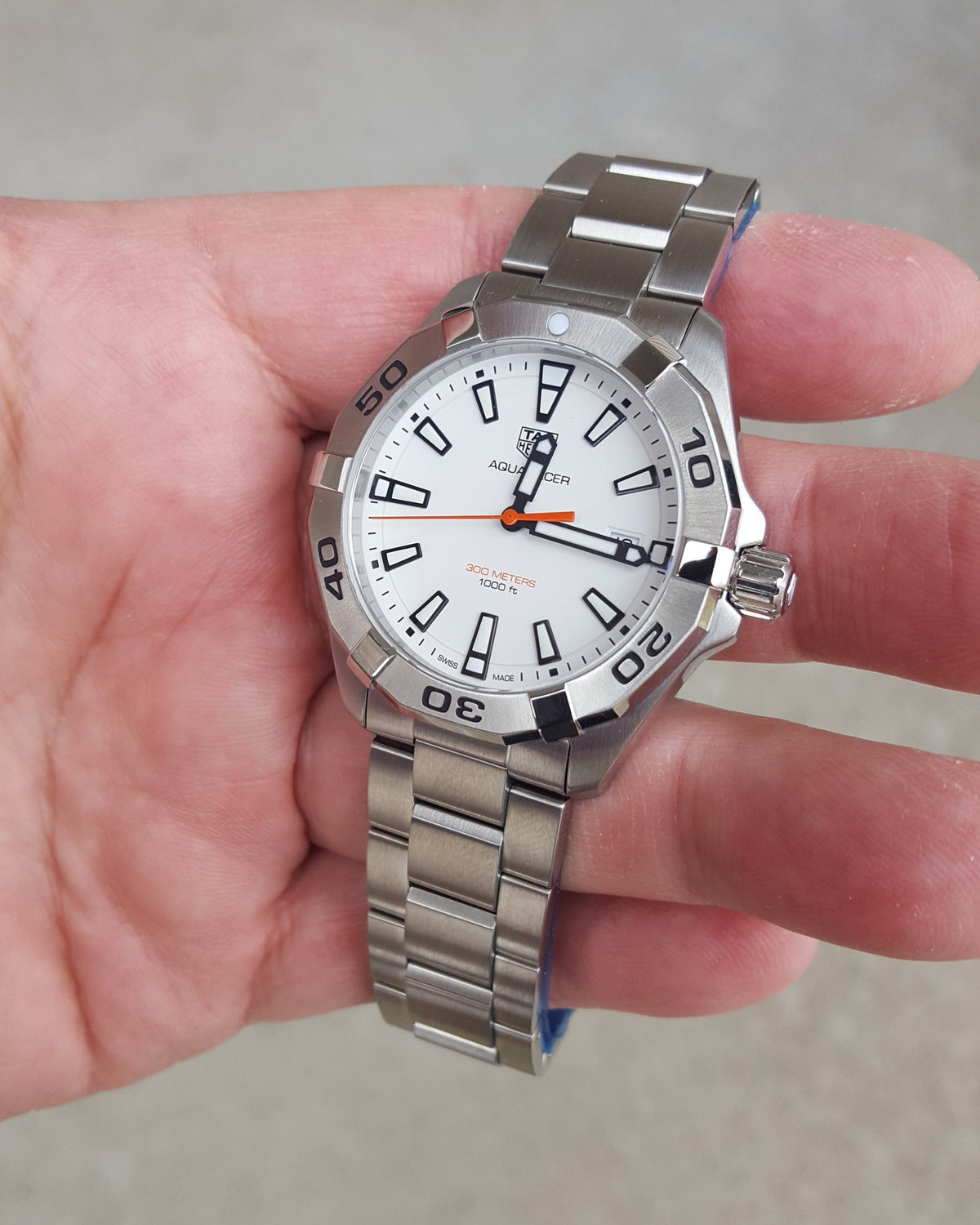 Tag Heuer Aquaracer White Dial Watch for Men - WBD1111.BA0928