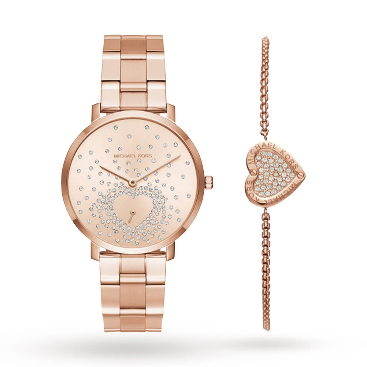 Michael Kors Jaryn Rose Gold Dial Rose Gold Steel Strap Watch for Women - MK3621