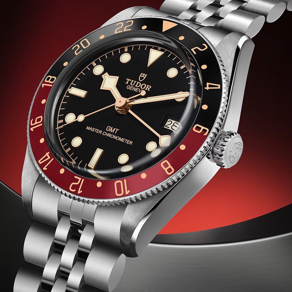 Tudor Black Bay 58 Black Dial Silver Steel Strap Watch for Men - M7939G