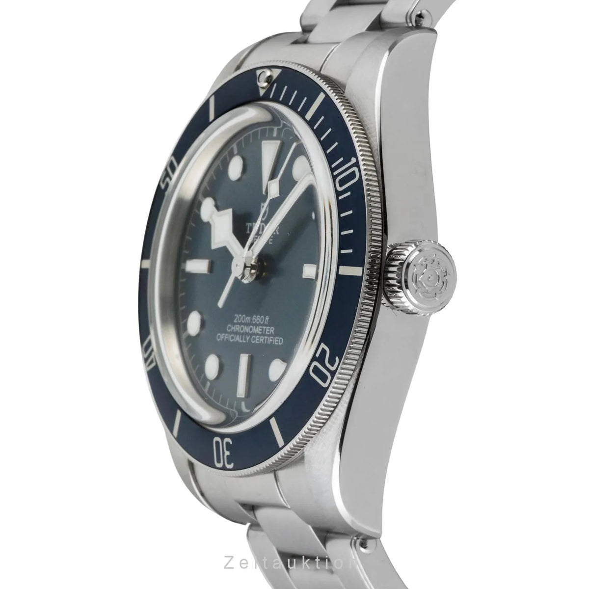 Tudor Black Bay Blue Dial Silver Steel Strap Watch for Men - 79030B-0001