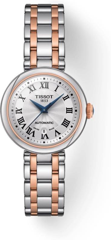 Shop Authentic Tissot Bellissima Automatic Silver Dial Two Tone Steel Strap Watch For Women - T126.207.22.013.00 - Luxxuri