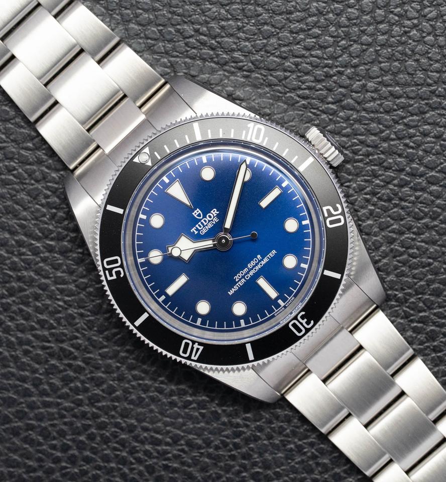 Tudor Black Bay 54 Blue Dial Silver Steel Strap Watch for Men - M7943A1A0NU-0001
