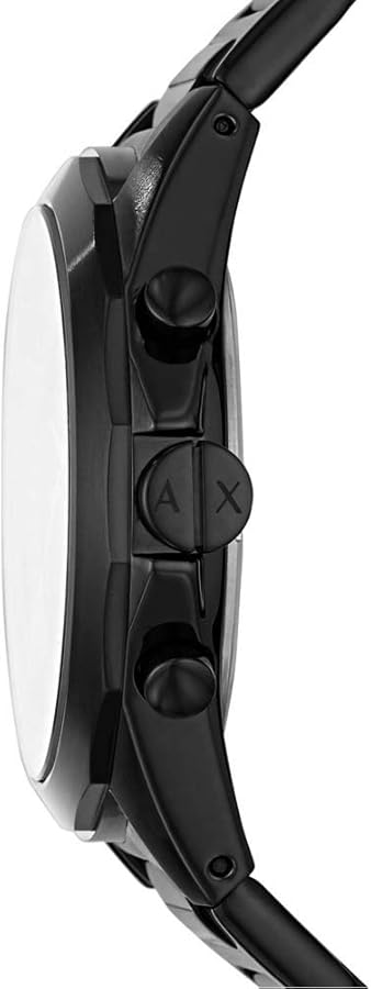 Shop Authentic Armani Exchange Drexler Chronograph Black Dial Black Steel Strap Watch For Men - AX2639 - Luxxuri