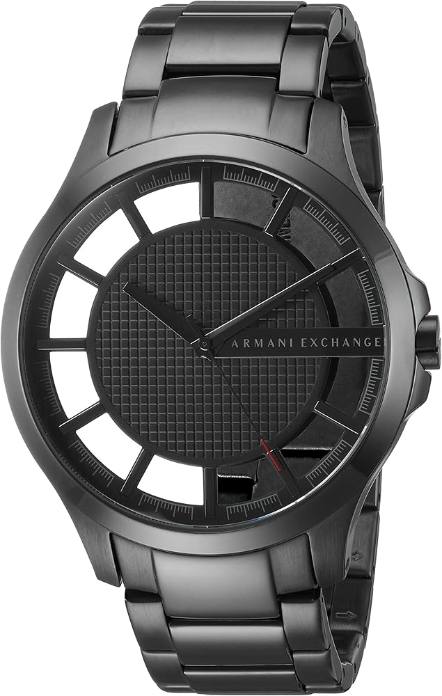 Shop Authentic Armani Exchange Hampton Chronograph Grey Dial Grey Steel Strap Watch For Men - AX2188 - Luxxuri