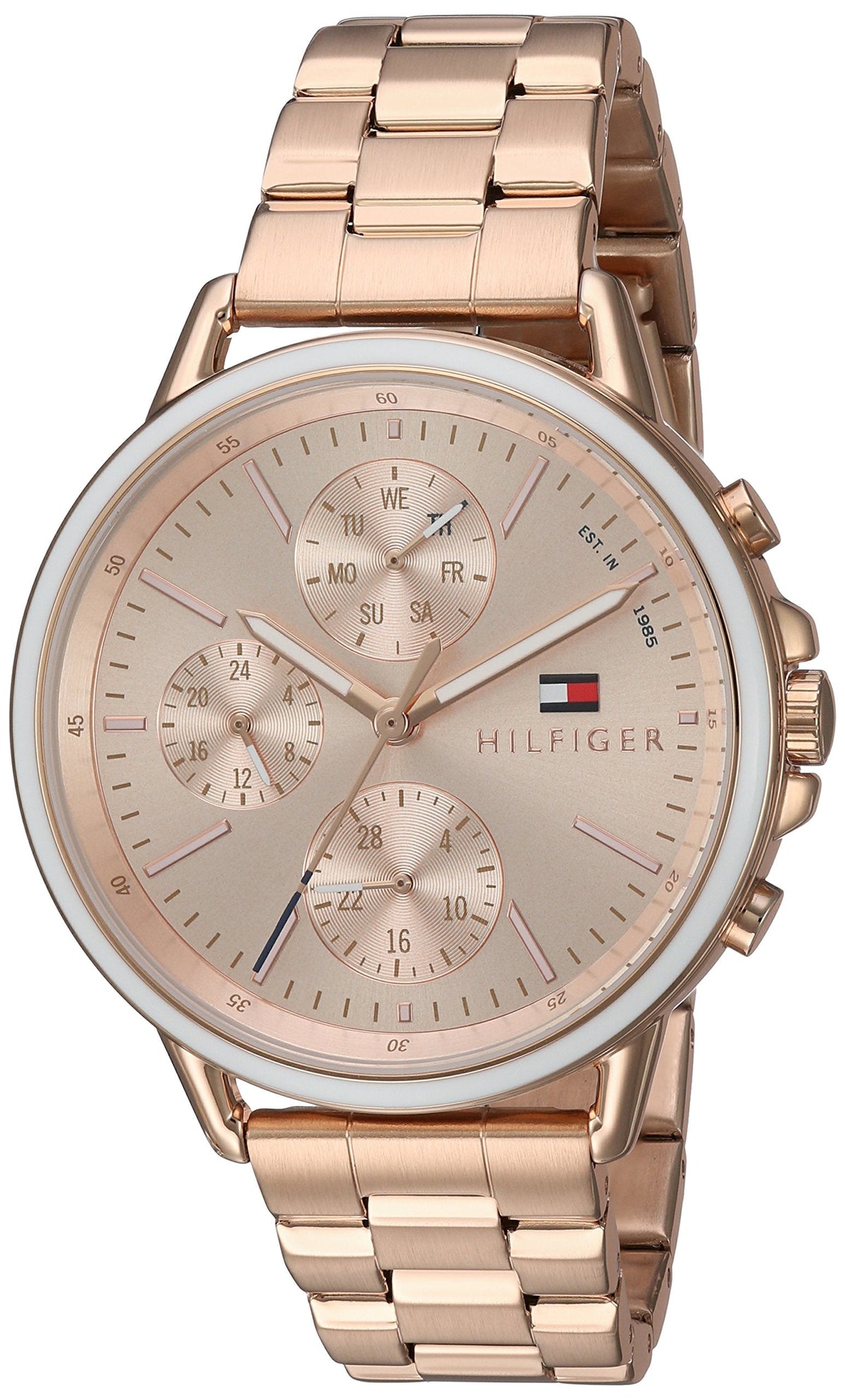 Shop Authentic Tommy Hilfiger Carly Rose Gold Dial Rose Gold Steel Strap Watch for Women - 1781788 - Luxxuri