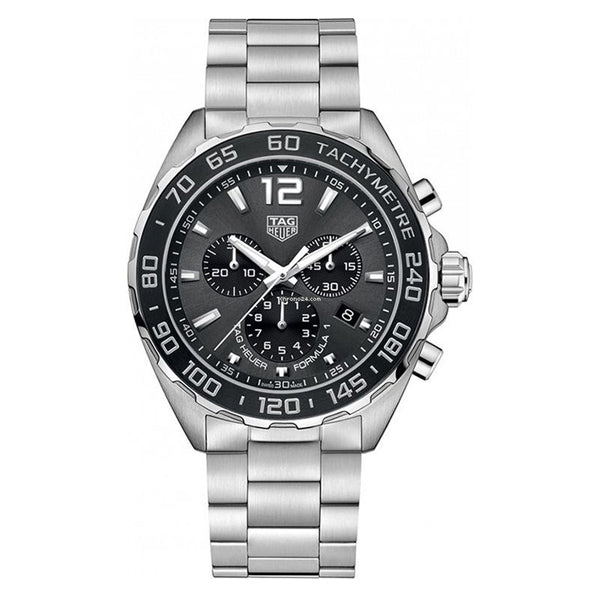 Shop Authentic Tag Heuer Formula 1 Anthracite Dial Silver Steel Strap Watch for Men - CAZ1011.BA0842 - Luxxuri