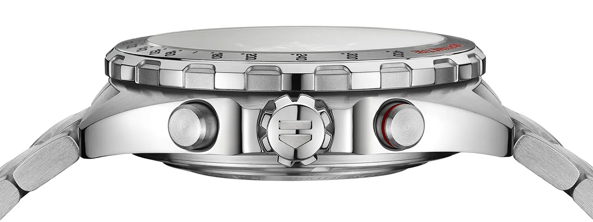 Tag Heuer Formula 1 Calibre 16 Automatic Chronograph Black Dial Silver Steel Strap Watch for Men - CAZ2010.BA0876