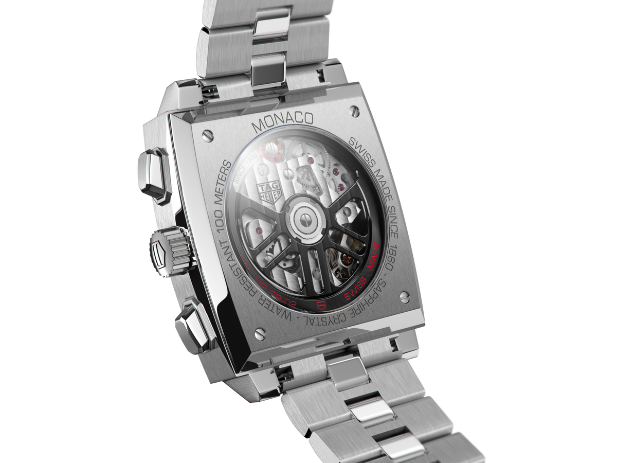 Tag Heuer Monaco Automatic Chronograph Blue Dial Silver Steel Strap Watch for Men - CBL2111.BA0644