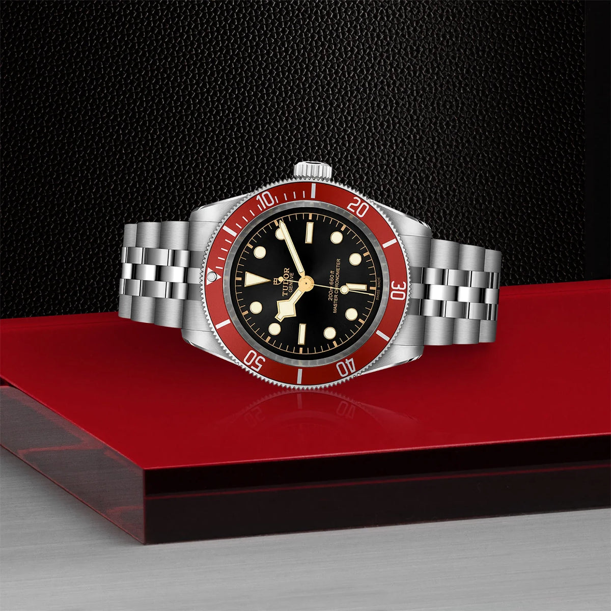 Tudor Black Bay Black Dial Silver Steel Strap Watch for Men - M7941A1A0RU-0003