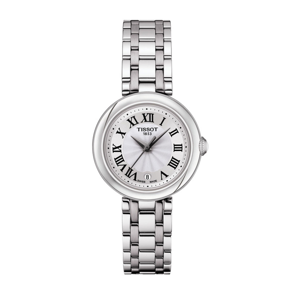 Shop Authentic Tissot Bellissima Small Lady Silver Dial Silver Steel Strap Watch For Women - T126.010.11.013.00 - Luxxuri