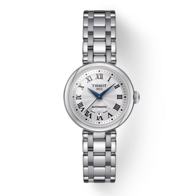 Shop Authentic Tissot Bellissima Automatic Silver Dial Silver Steel Strap Watch For Women - T126.207.11.013.00 - Luxxuri
