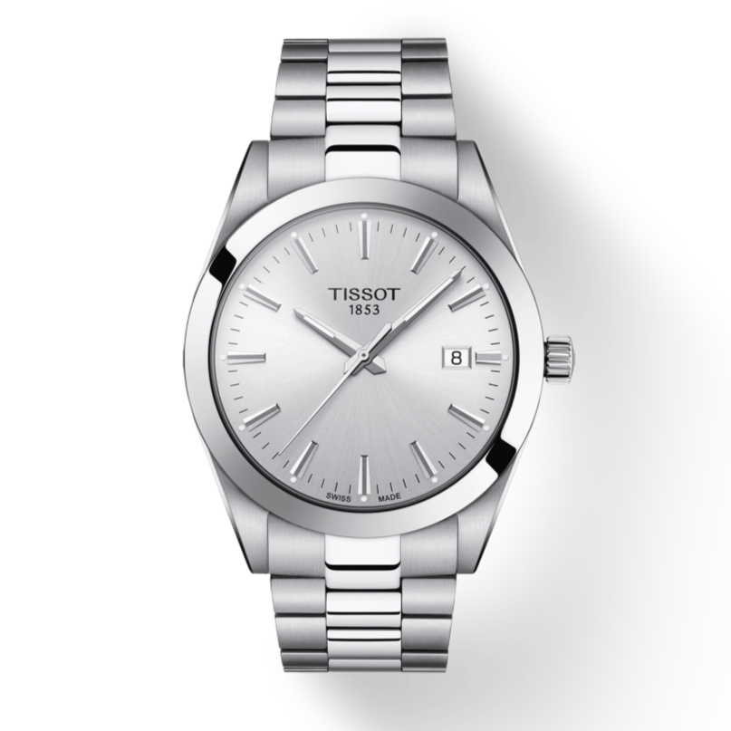 Shop Authentic Tissot Gentleman Silver Dial Silver Steel Strap Watch For Men - T127.410.11.031.00 - Luxxuri
