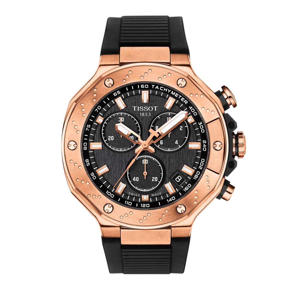 Shop Authentic Tissot T Race Chronograph Black Dial Black Rubber Strap Watch For Men - T141.417.37.051.00 - Luxxuri