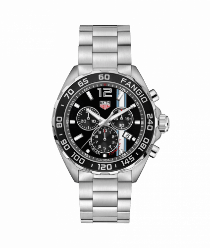 Shop Authentic Tag Heuer Formula 1 Chronograph Black Dial Silver Steel Strap Watch for Men - CAZ101H.BA0842 - Luxxuri