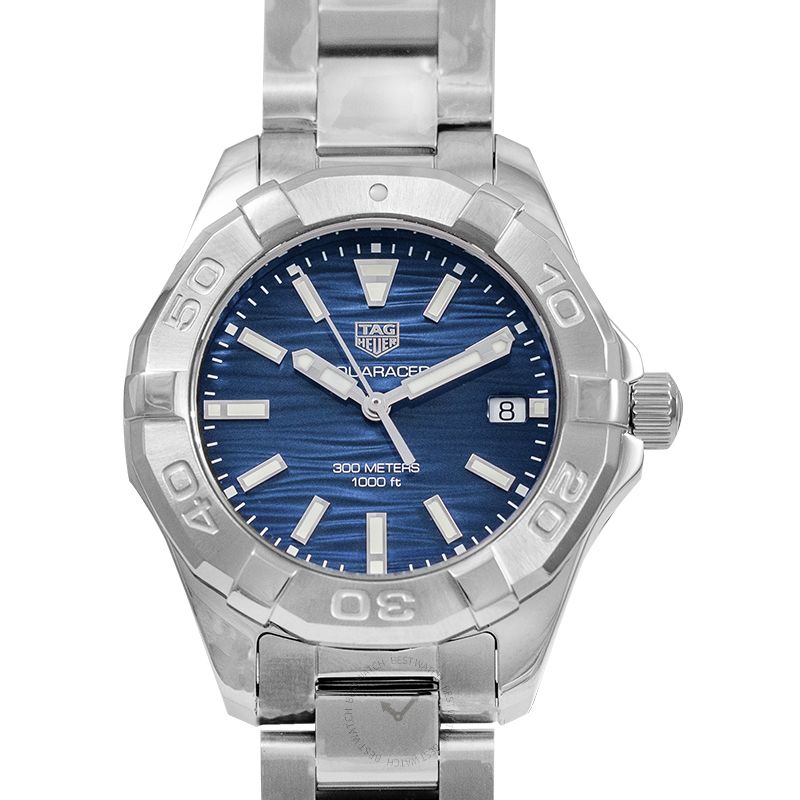 Shop Authentic Tag Heuer Aquaracer Blue Dial Silver Steel Strap Watch for Women - WBD131D.BA0748 - Luxxuri