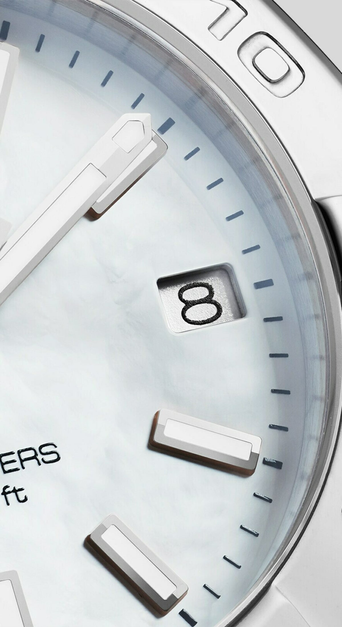 Tag Heuer Aquaracer White Mother of Pearl Dial Silver Steel Strap Watch for Women - WBD1311.BA0740