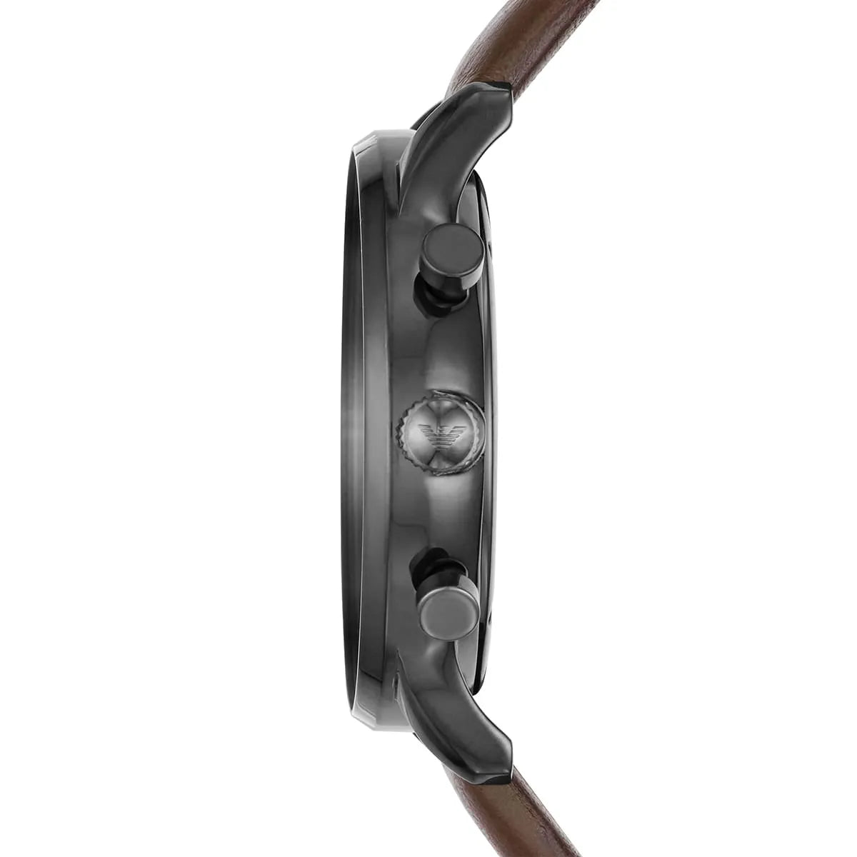 Emporio Armani Retro Chronograph Brown Dial Brown Leather Strap Watch for Men - AR1932