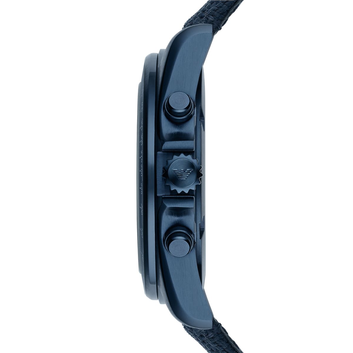 Emporio Armani Sportivo Chronograph Blue Dial Blue Nylon Strap Watch for Men - AR6132