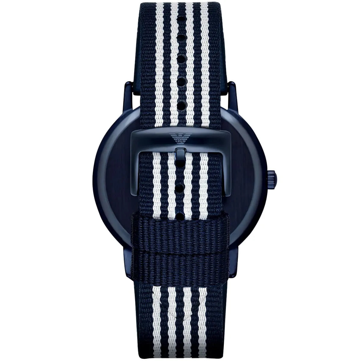 Emporio Armani Kappa White Dial Two Tone NATO Strap Watch For Men - AR80005