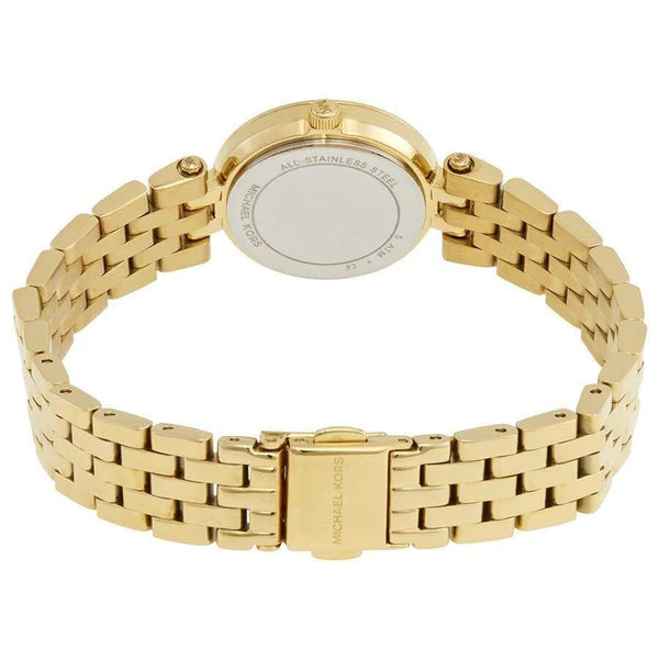 Michael Kors Darci Gold Dial with Diamonds Gold Steel Strap Watch for Women - MK3295