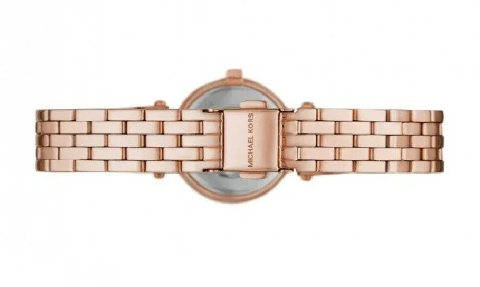Michael Kors Darci Analog Mother of Pearl Dial Rose Gold Steel Strap Watch For Women - MK3832