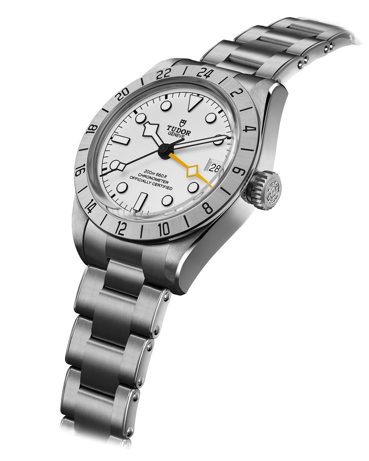 Tudor Black Bay Pro Silver Dial Silver Steel Strap Watch for Men - M79470-0004