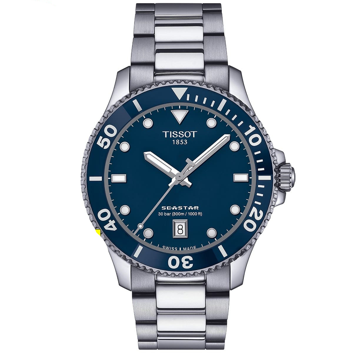 Shop Authentic Tissot Seastar 1000 Blue Dial Silver Steel Strap Watch For Men - T120.410.11.041.00 - Luxxuri