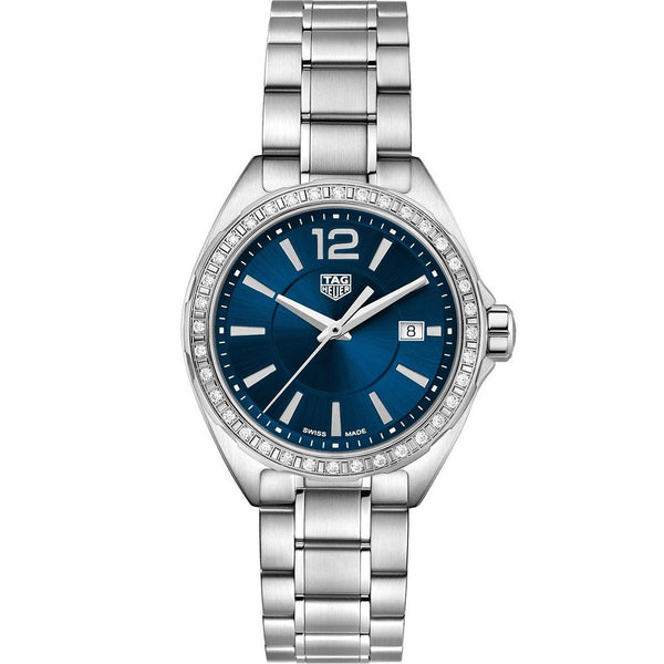 Shop Authentic Tag Heuer Formula 1 Diamonds Blue Dial Silver Steel Strap Watch for Women - WBJ1416.BA0664 - Luxxuri