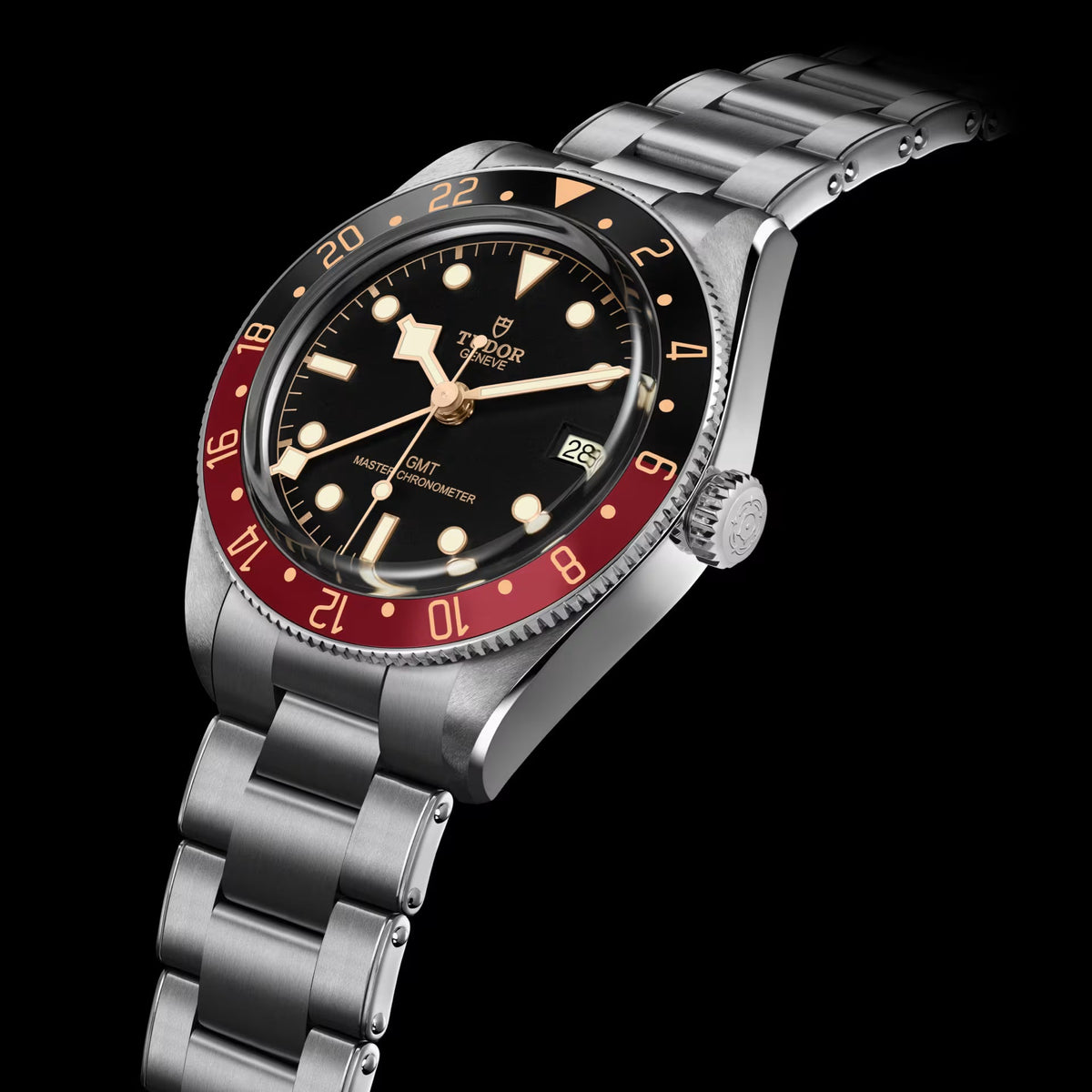 Tudor Black Bay 58 Black Dial Silver Steel Strap Watch for Men - M7939G