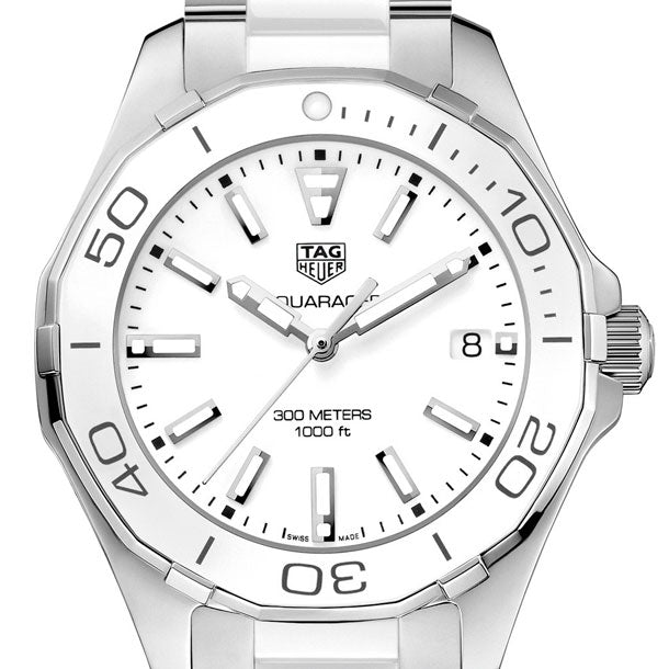 Tag Heuer Aquaracer Quartz White Dial Two Tone Steel Strap Watch Women - WAY131B.BA0914