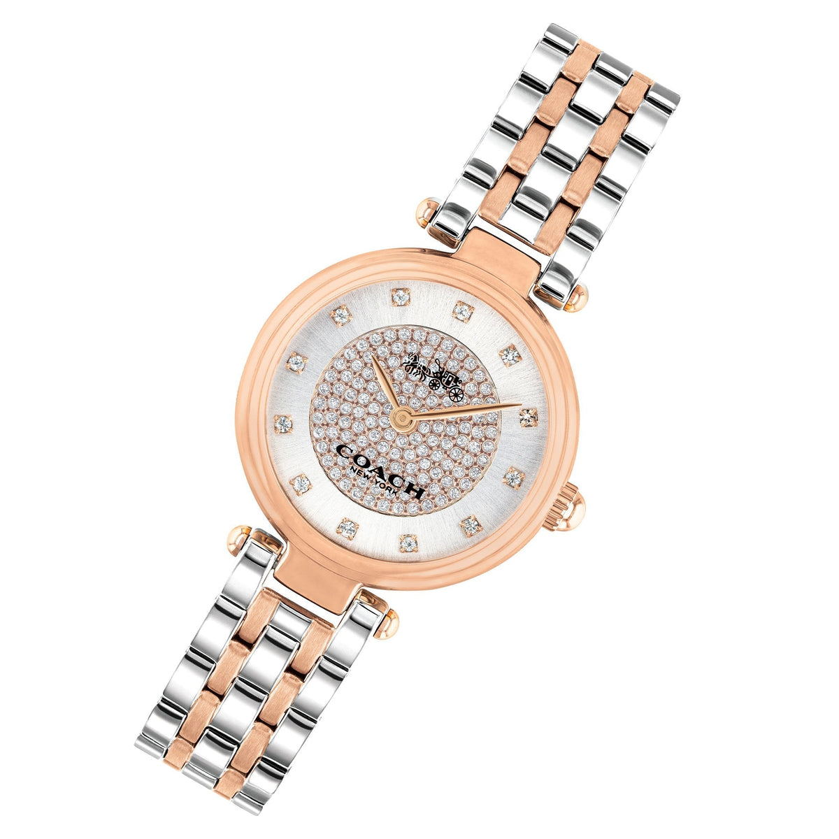 Coach Park Silver Dial Two Tone Steel Strap Watch for Women - 14503642