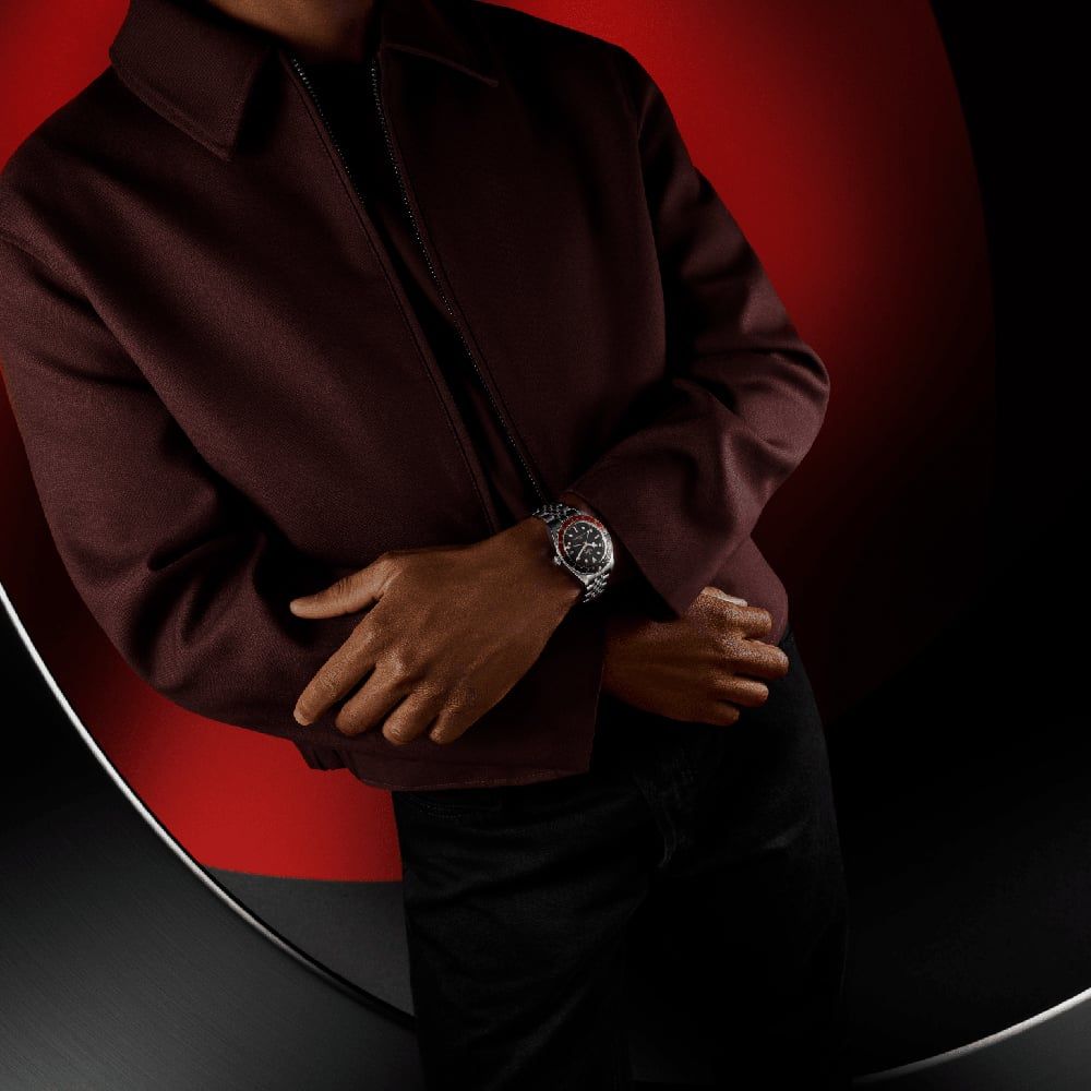 Tudor Black Bay 58 Black Dial Silver Steel Strap Watch for Men - M7939G
