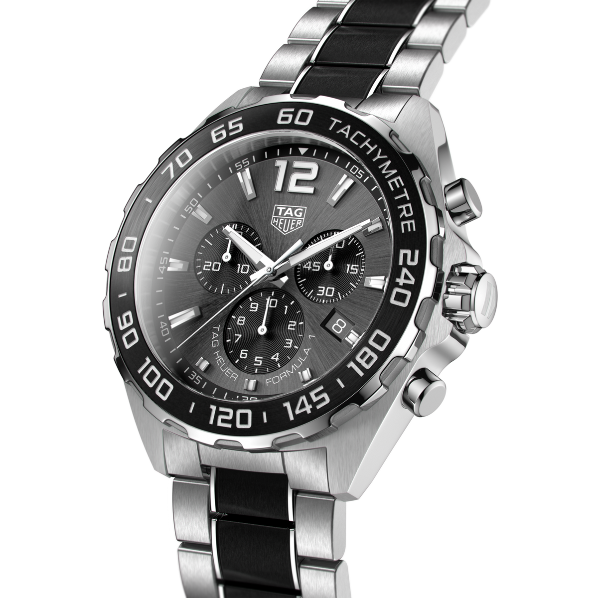 Tag Heuer Formula 1 Anthracite Dial Two Tone Steel Strap Watch For Men - CAZ1011.BA0843