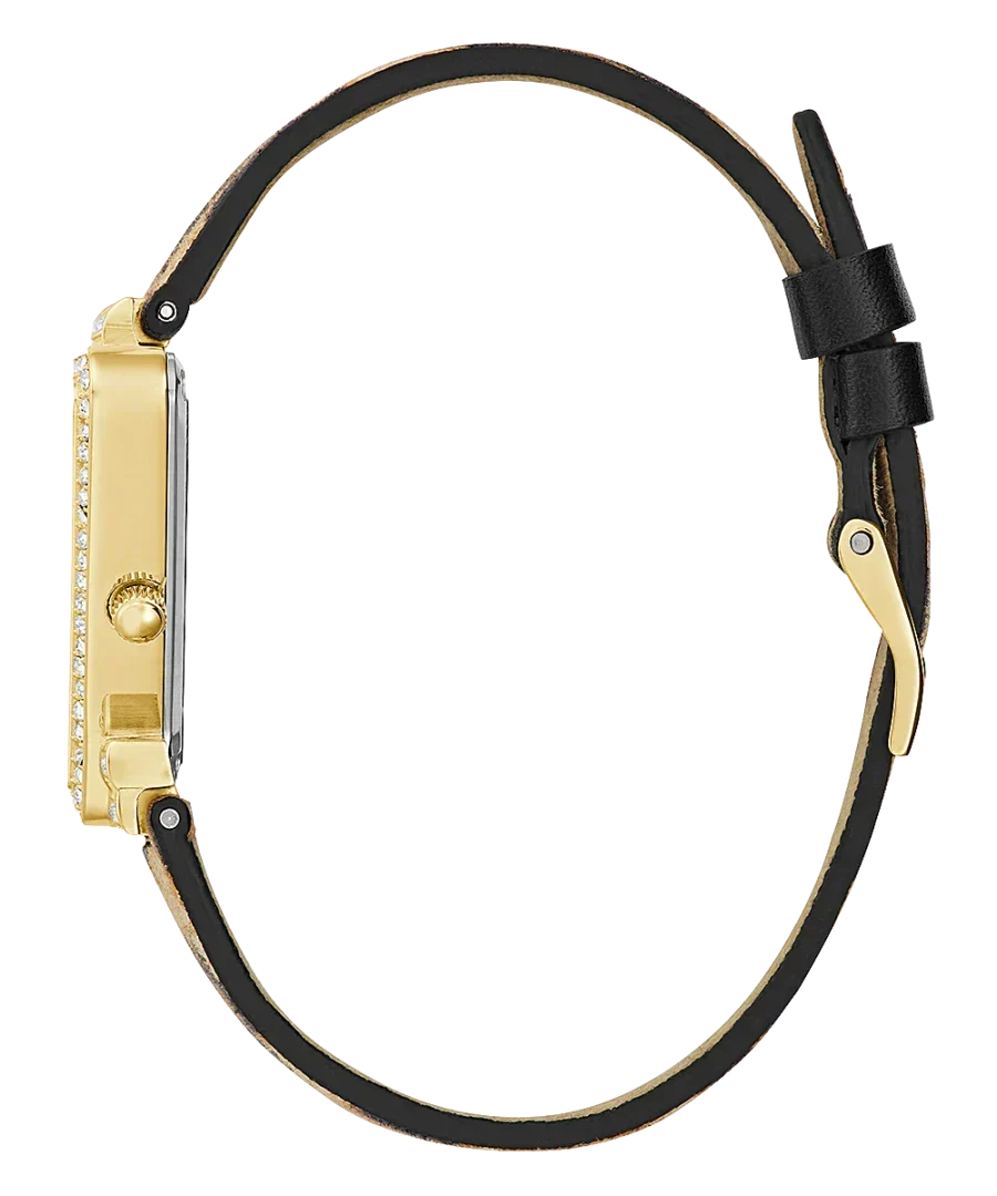 Guess Fame Quartz Animal Print Dial Multicolor Leather Strap Watch For Women - GW0504L3