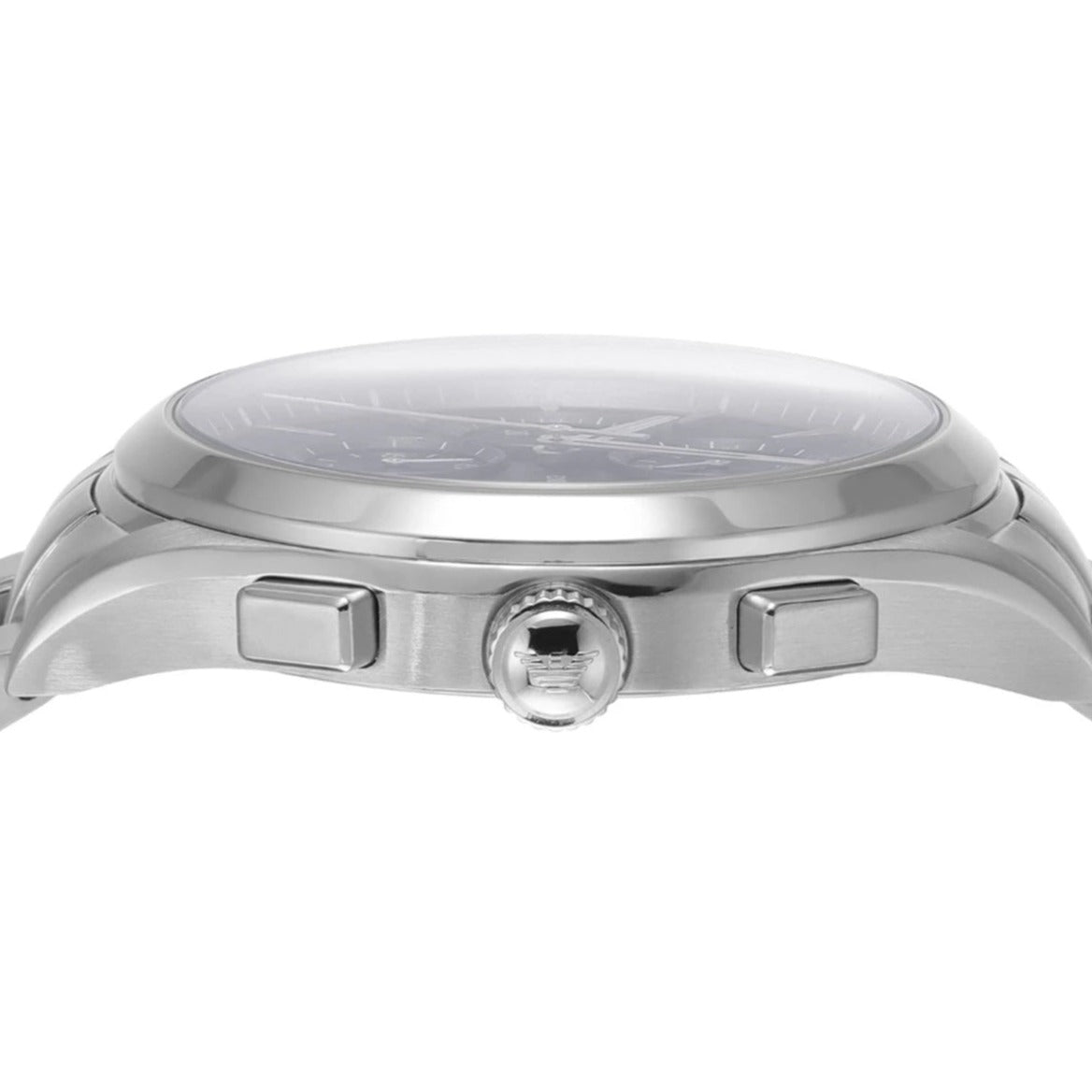 Emporio Armani Renato Chronograph Blue Dial Silver Steel Strap Watch For Men - AR11528