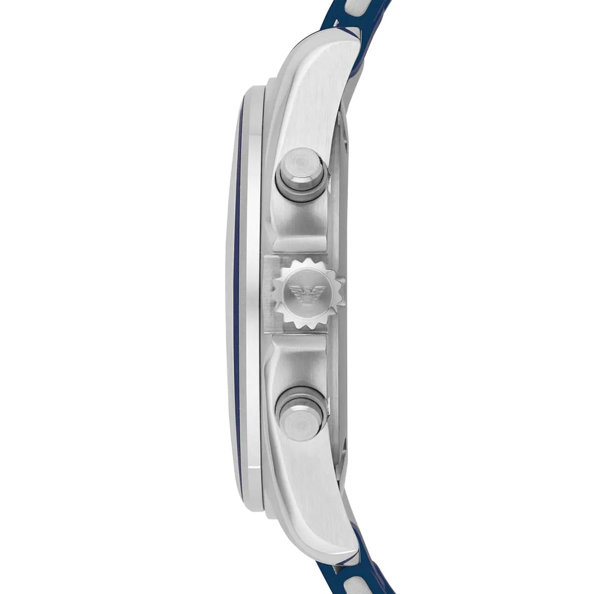 Emporio Armani Sigma Chronograph Blue Dial Blue Silicone Strap Watch for Men - AR6068