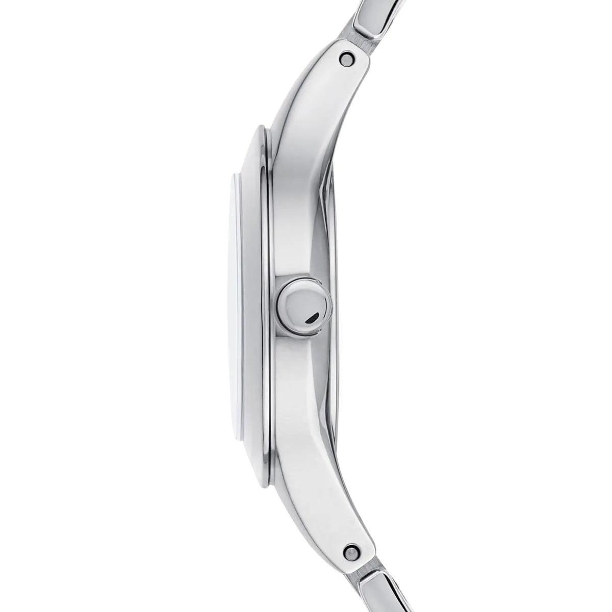 Emporio Armani Chiara Mother of Pearl Dial Silver Steel Strap Watch for Women - AR7425