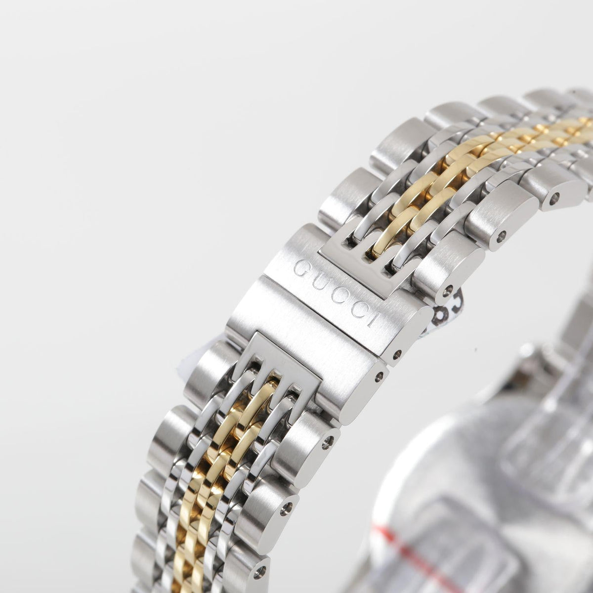Gucci G Timeless Diamonds Mother of Pearl Dial Two Tone Steel Strap Watch For Women - YA126413
