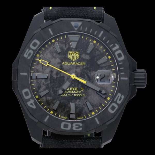 Tag Heuer Aquaracer Carbon Dial Watch for Men - WBD218B.FC6446
