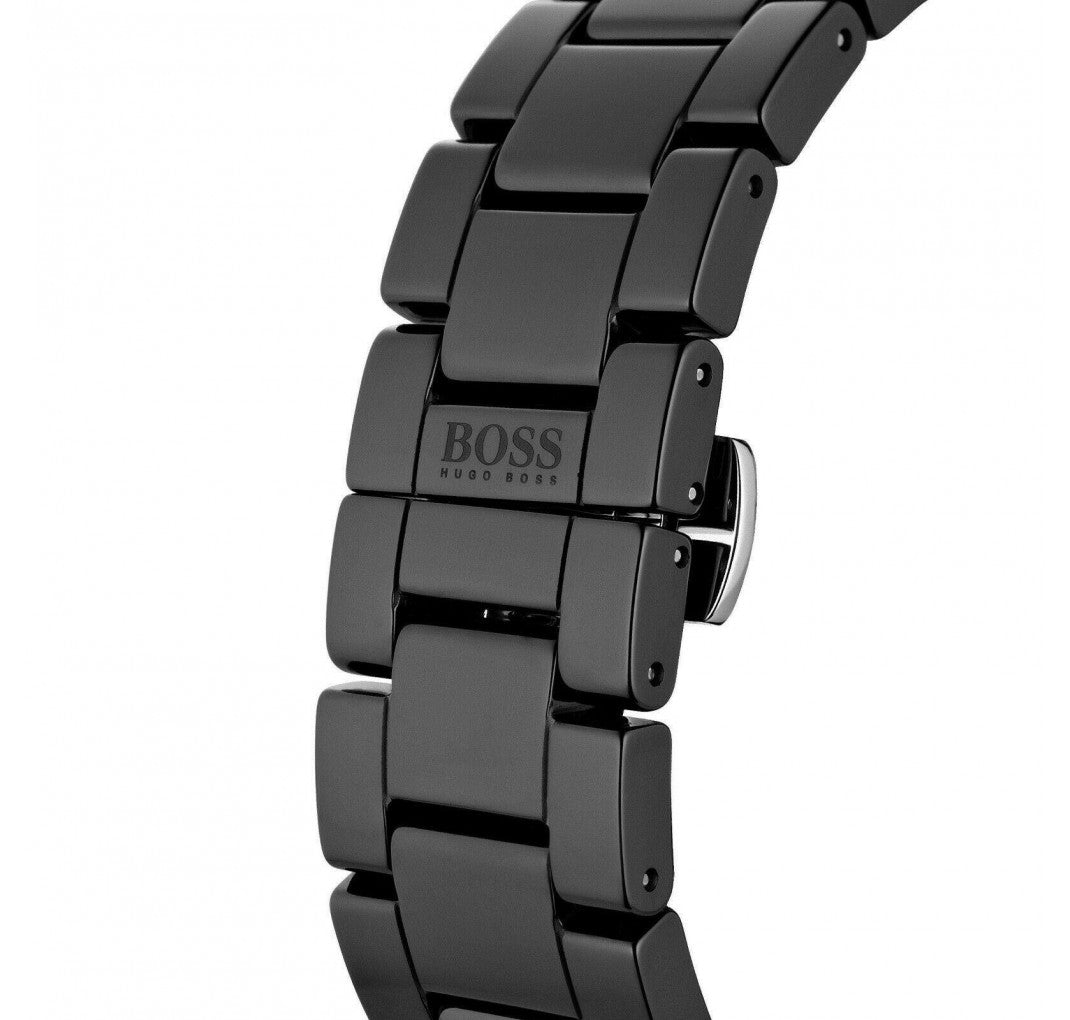 Hugo Boss Ocean Edition Chronograph Navy Blue Dial Black Steel Strap Watch for Men - 1513743