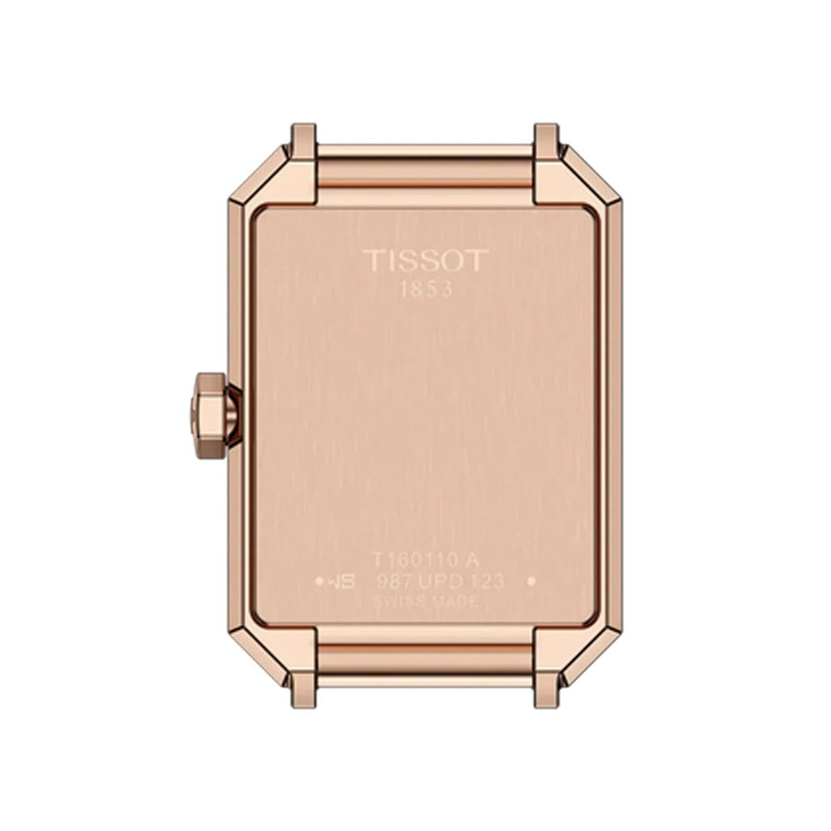 Tissot SRV White Mother of Pearl Dial Black Leather Strap Watch for Women - T160.110.36.113.00