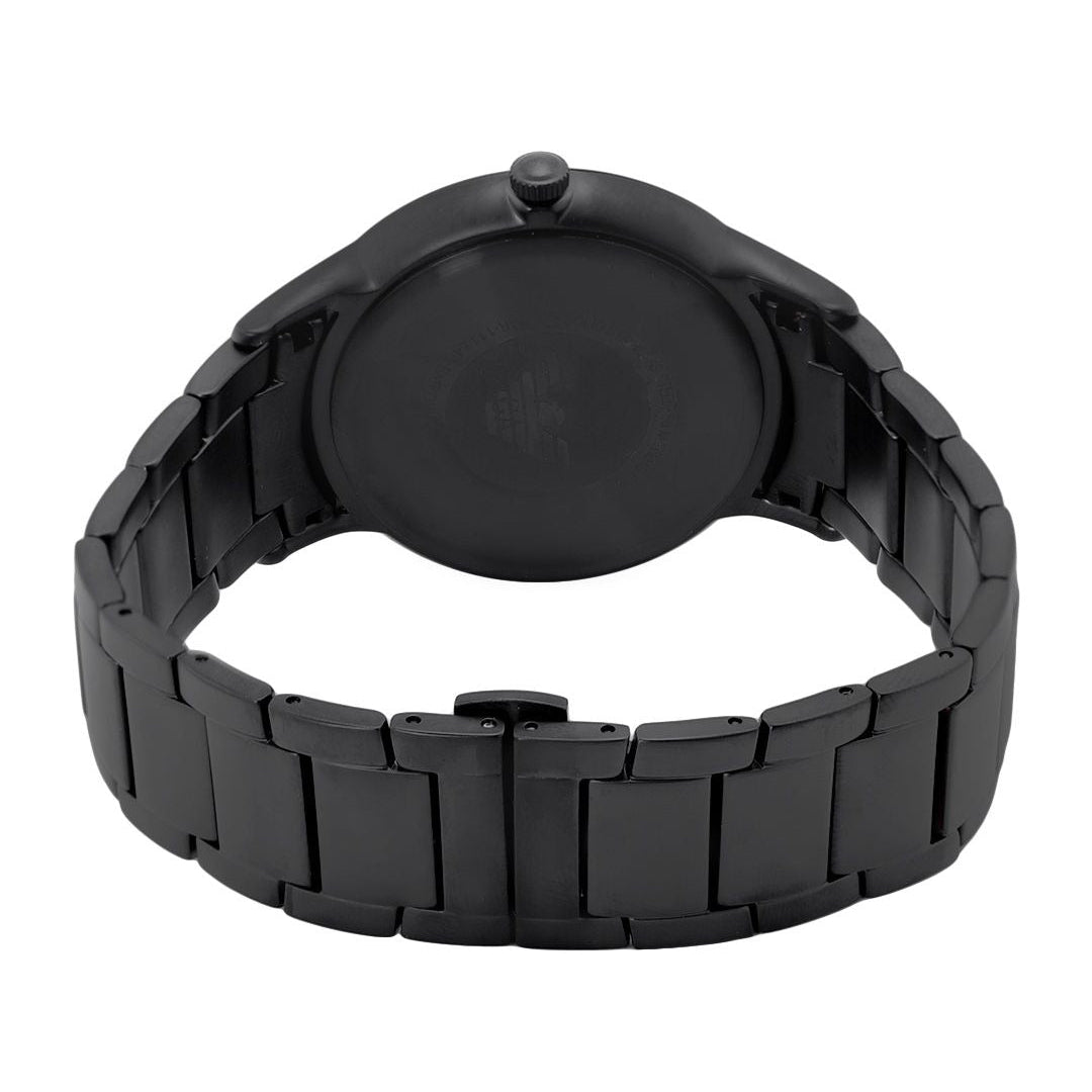 Emporio Armani Renato Black Dial Black Steel Strap Watch for Men - AR11184