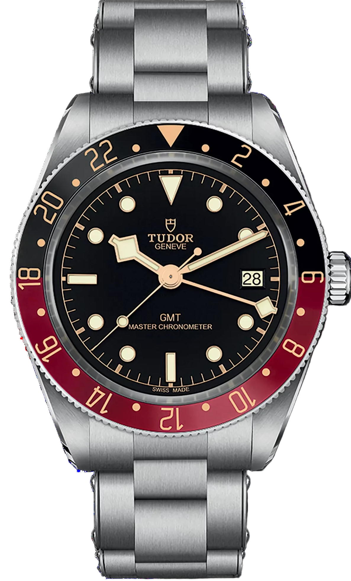 Tudor Black Bay 58 Black Dial Silver Steel Strap Watch for Men - M7939G