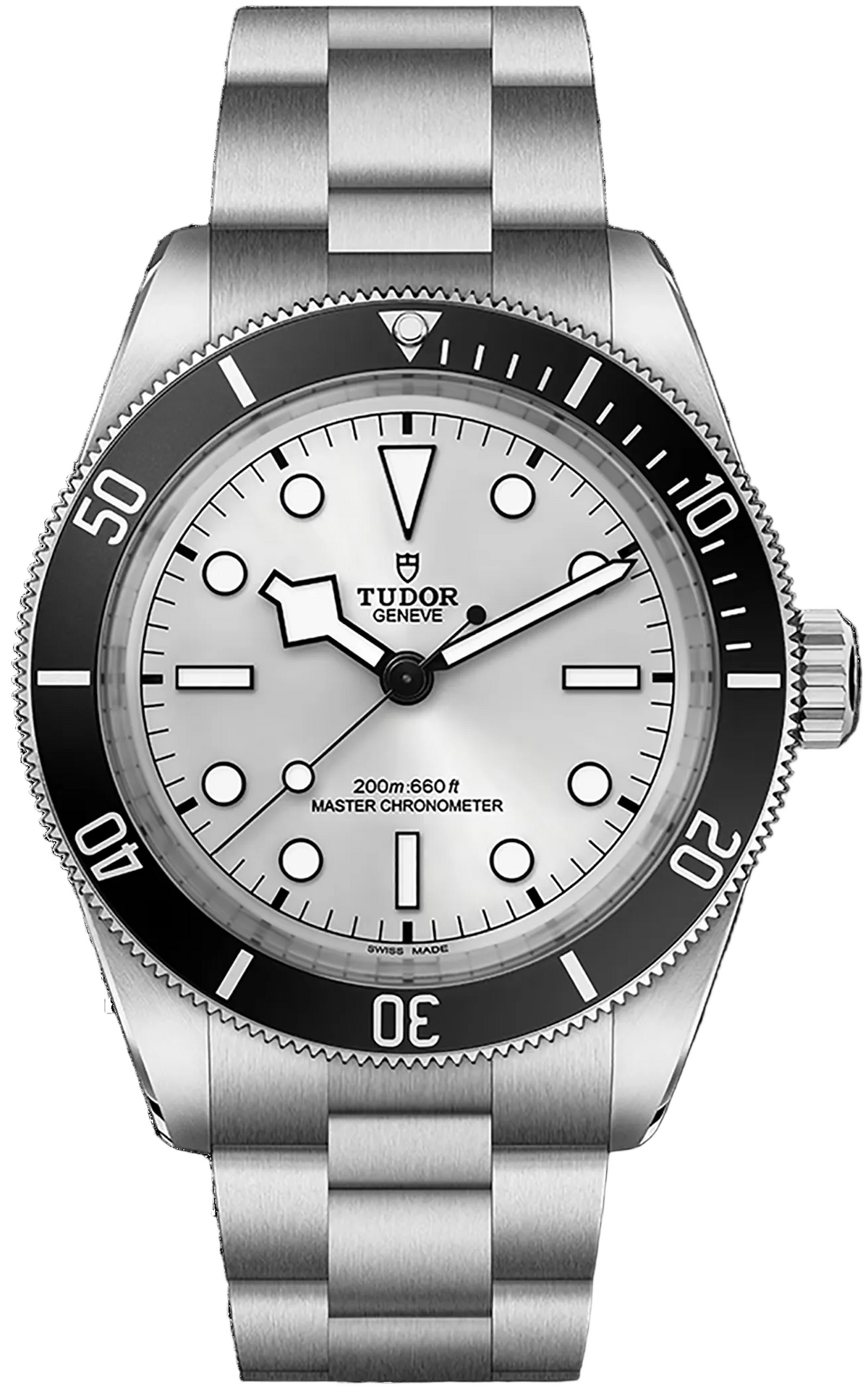Tudor Black Bay 54 Silver Dial Silver Steel Strap Watch for Men - M7943A1A0NU-0002
