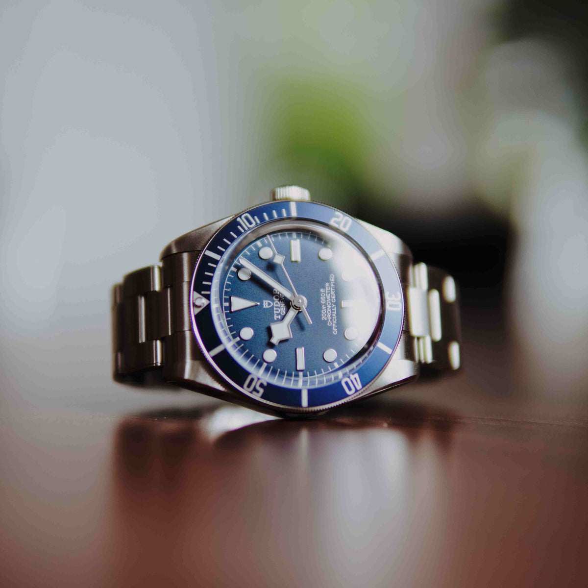 Tudor Black Bay Blue Dial Silver Steel Strap Watch for Men - 79030B-0001