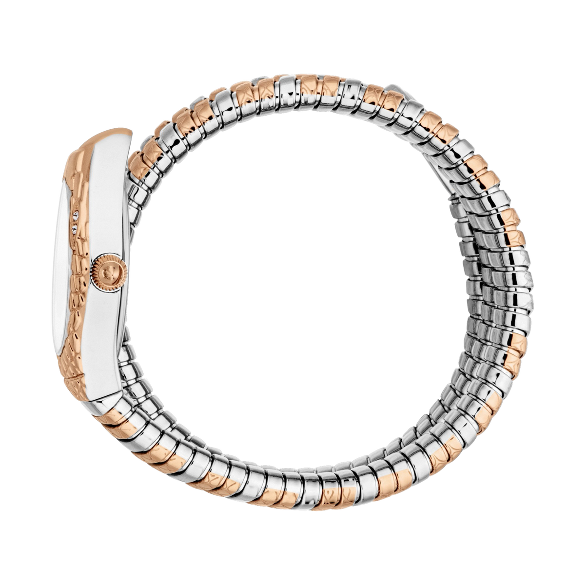 Just Cavalli Aurela White Dial Two Tone Steel Strap Watch for Women - JC1L374M0065