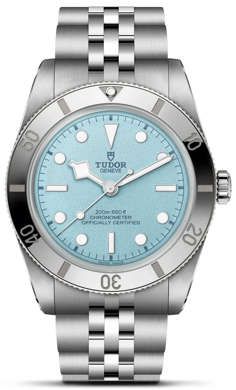 Tudor Black Bay 54 Blue Dial Silver Steel Strap Watch for Men - M79000-0001